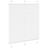 vidaXL Plissee Wei&szlig; 120x150 cm Stoffbreite 119,4 cm Polyester
