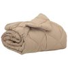 vidaXL Ganzjahresbettdecke Taupe 135 x 200 cm Mikrofaser