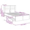 vidaXL Bettrahmen Sonoma-Eiche 120 x 200 cm Ingenieurs Holz