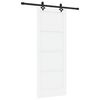 vidaXL Schiebet&uuml;r ORKDAL Wei&szlig; 78 x 202 cm Massives Kiefernholz
