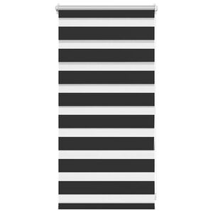 vidaXL Zebra-Rollo 40,9 x 100 cm, Stoffbreite 36,7 cm, schwarz
