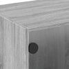 vidaXL TV-Schrank mit Glast&uuml;ren Grau Sonoma 102x37x42 cm