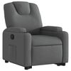 vidaXL Relaxsessel mit Aufstehhilfe Dunkelgrau Stoff