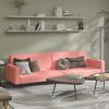 vidaXL Schlafsofa 2-Sitzer Rosa Samt