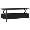 vidaXL Couchtisch Schwarz 100x51x45 cm Holzwerkstoff