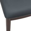 vidaXL Esszimmerstuhl 2 pcs Hellbraun und Schwarz Massives Gummiholz
