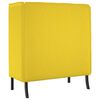 vidaXL Hoher R&uuml;cken Sofa 101cm Hellgelb Stoff