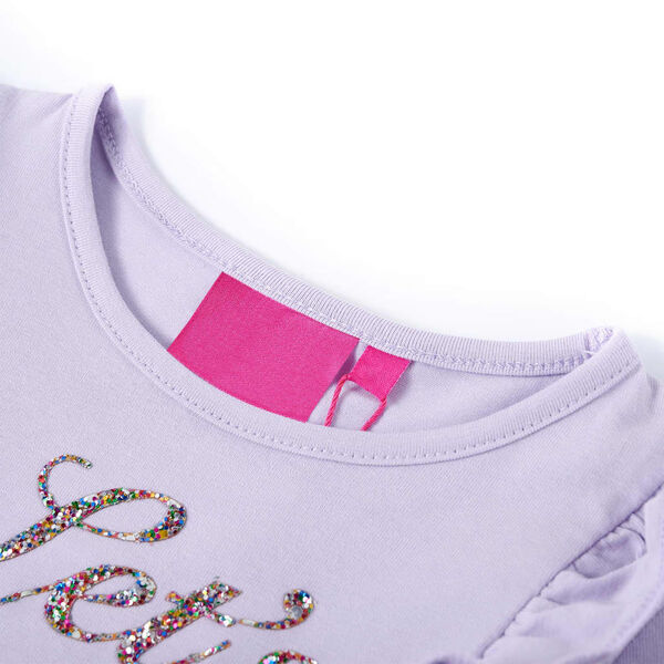 Kinder-Langarmshirt Helllila 116