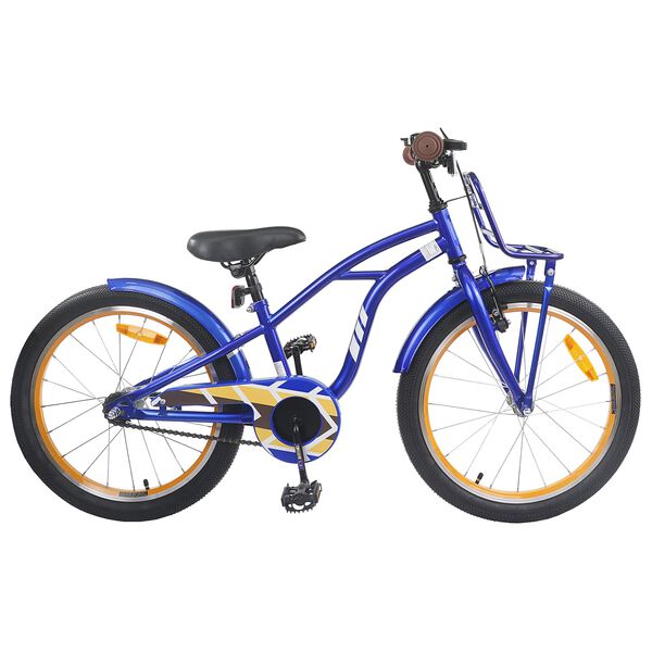 vidaXL Kinderfahrrad 18 Zoll f&uuml;r 5-7 Jahre alt Dunkelblau