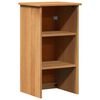 vidaXL Badezimmerm&ouml;bel-Set mit Regal VIGO 2 pcs Braun und Honigbraun