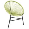 vidaXL Acapulco-Gartenstuhl Poly Rattan Gr&uuml;n