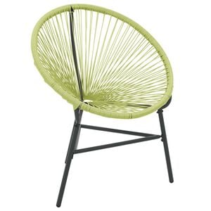 vidaXL Acapulco-Gartenstuhl Poly Rattan Gr&uuml;n
