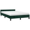 vidaXL Bettgestell ohne Matratze Dunkelgr&uuml;n 120x190 cm Samt