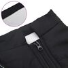 vidaXL Hundemantel mit Geschirr Schwarz M Fleece und Polyester