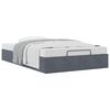 vidaXL Ottoman-Bett ohne Matratze Dunkelgrau 120x190 cm Samt