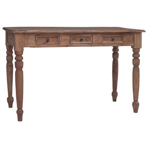 vidaXL Schreibtisch mit Schubladen 117x57x75 cm Altholz Massiv