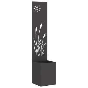 vidaXL Garten Sichtschutz-Leinwand Schwarz 32 x 32 x 150 cm
