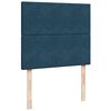 vidaXL Boxspringbett mit Matratze Blau 120x200 cm Samt