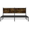vidaXL Metallbett ohne Matratze R&auml;uchereiche 183x213 cm