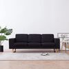 vidaXL 3-Sitzer-Sofa Stoff Schwarz