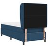 vidaXL Boxspringbett mit Matratze mit Kopfteil Blau 90 x 200 cm Stoff