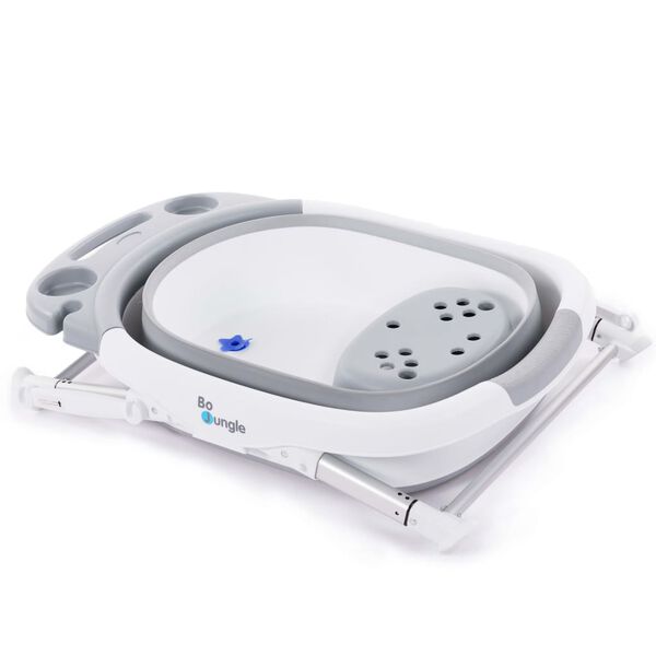 Bo Jungle B-Foldable Baby-Badewanne f&uuml;r Dusche Grau und Wei&szlig;
