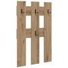 vidaXL Wandmontierter nachttisch Artisan-Eiche 65 x 3 x 100 cm