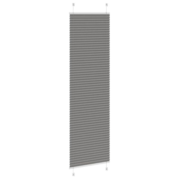 vidaXL Plissee Anthrazit 55x200 cm Stoffbreite 54,4 cm Polyester