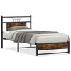 vidaXL Bettgestell ohne Matratze R&auml;uchereiche 90x190 cm Holzwerkstoff