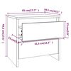 vidaXL Nachttische 2 Stk. Wei&szlig; 45x34,5x44,5 cm Holzwerkstoff