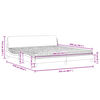 vidaXL Bett mit Matratze "Dover" Schwarz 200x200 cm Kunstleder