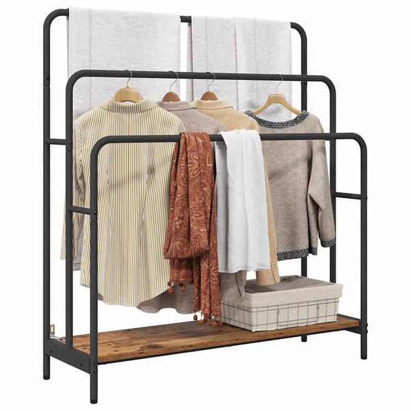 vidaXL Kleiderst&auml;nder Altholz 90 x 30 x 100,5 cm Holzwerkstoff
