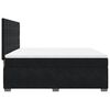 vidaXL Boxspringbett mit Matratze Schwarz 180x200 cm Samt