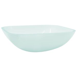 vidaXL Waschbecken Glas 42x42x14 cm Matt