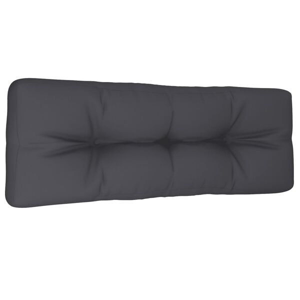 vidaXL Palettenkissen Anthrazit 120x40x12 cm Stoff