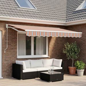 vidaXL Ersatzstoff f&uuml;r Markise Mehrfarbig 350x250 cm Polyester
