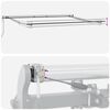 vidaXL Markise Automatisch Burgunderrot 450x300 cm
