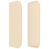 vidaXL Boxspringbett mit Matratze Creme 90x190 cm Stoff