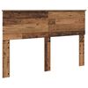 vidaXL Bettrahmen mit Kopfteil Altholz 140 x 190 cm Holzwerkstoff