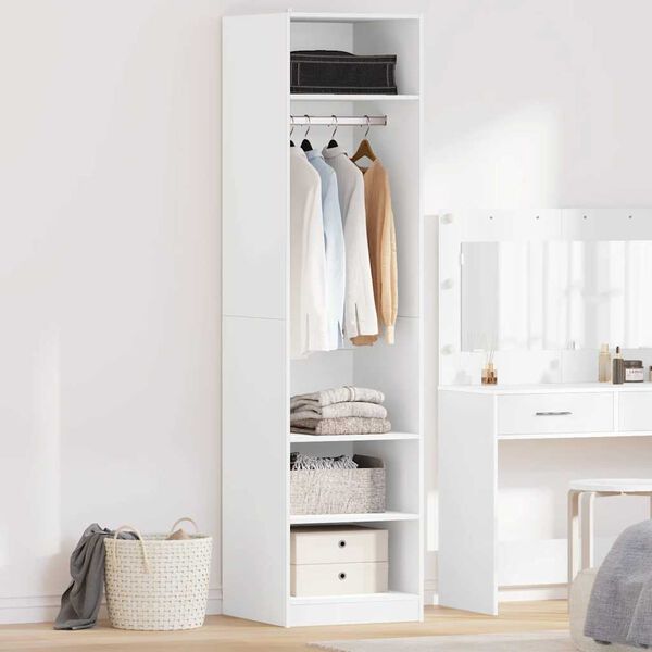 vidaXL Kleiderschrank Wei&szlig; 50x50x200 cm Holzwerkstoff
