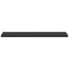 vidaXL Fensterbank Schwarz mit Holzmaserung 120 x 40 x 4,5 cm PVC