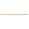 vidaXL Schwebendes Regal 4 pcs Rosa 100 x 18 x 2,5 cm Stahl