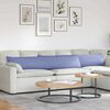vidaXL Sofakissen 2 pcs Jeans blau 200 x 40 cm Stoff