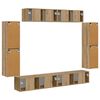 vidaXL TV-Schr&auml;nk 8 pcs Artisan-Eiche