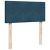 vidaXL Ottomane Bett mit Matratze & LEDs Dunkelblau 80x200 cm Samt