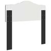 vidaXL Kopfteil mit Kopfteil Schwarz Eichen-Optik 75 cm Holzwerkstoff