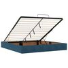 vidaXL Ottoman-Bett mit Matratzen Dunkelblau 200x200 cm Samt