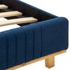 vidaXL Bettgestell Blau Stoff 180x200 cm
