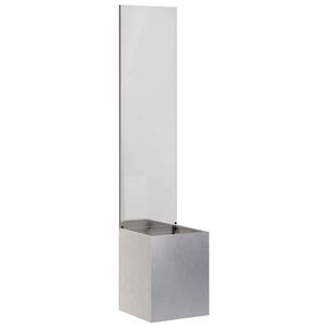 vidaXL Garten Sichtschutz-Leinwand Silber 32 x 150 cm Edelstahl