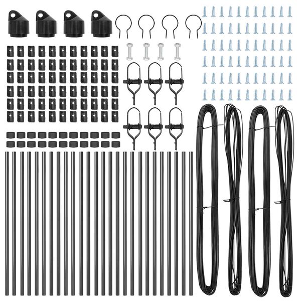 vidaXL Zaunpfosten 26 pcs Grau 3,2 x 3,2 x 120 cm